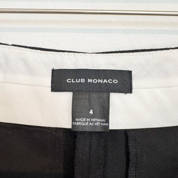 Club Monaco Wool Blend Ryanne Tuxedo Stripe Slim Leg Trouser Dress Pants Work 4 - Picture 7 of 11